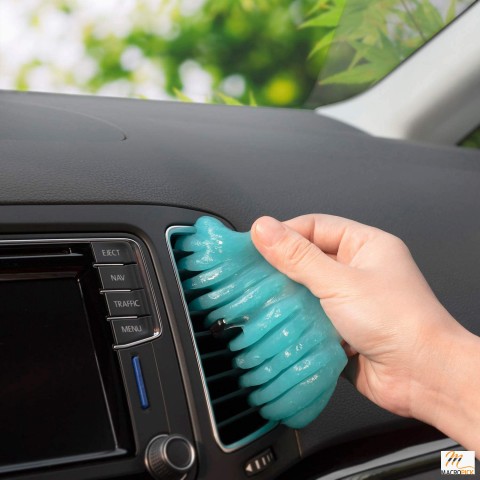 Slime Cleaning Soft Gel -  Reusable And Adhesive Gel- Dust Cleaner for Car, Keyboard And PC