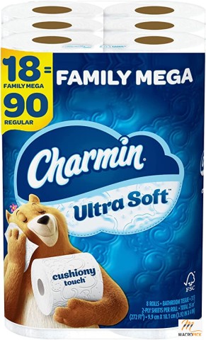 Sustainable & Unscented Soft Toilet Paper Rolls Available in Mega Family Pack