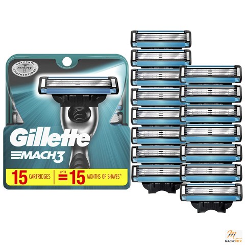 Men’s Shaving Razor Refills | 15 Count | Stronger Than Steel Blades