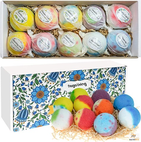 Nourishing & Moisturizing Bath Bombs Gift Set with Classic Packing | Perfect Gift for Men & Women