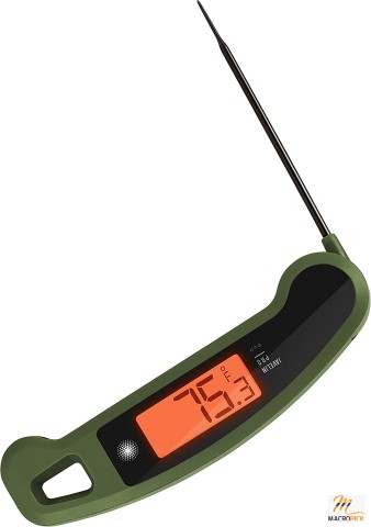 Multi-Colored Ambidextrous Backlit Professional | Digital Instant Read Meat Thermometer for Kitchen