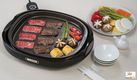 Dark Brown Colored Gourmet Sizzler Electric Griddle for Regular Kitchen Use