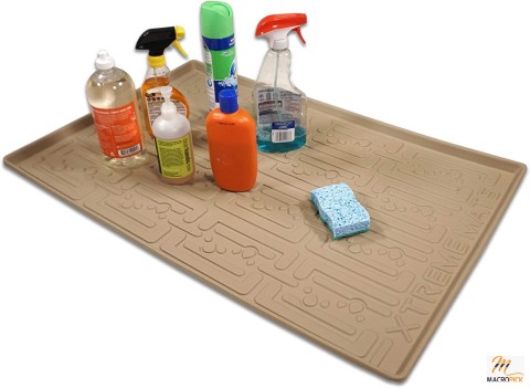 Flexible & Waterproof Under Sink Mat for Bathroom Cabinet Shelf Protector | Multiple Sizes Available