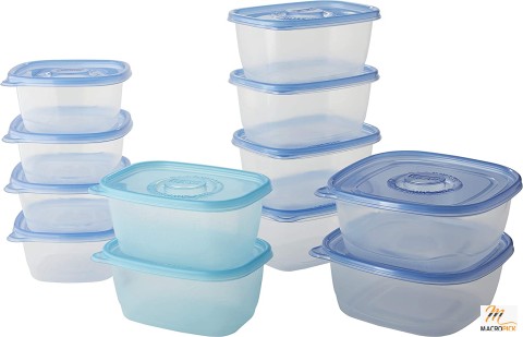 Leak proof & Easy to Clean Plastic Food Storage Containers | Reusable Food Storage BPA Free Boxes