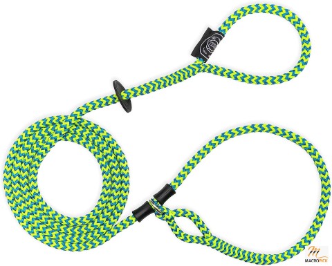 Dog Harness and Leash Set, Anti Pull for All Breeds and Sizes Rope Design Safely Prevents and Pulling Small/Medium (14-40 lbs) Peacock/Blue/Lime