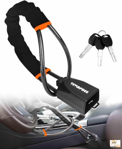 Flexible and Sturdy Wheel Seat Belt Lock Universal Lightweight And Durable Anti Theft Car Device ,Lock, Security Fit Most Vehicles