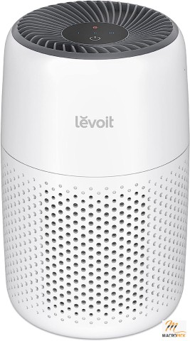 -in-1 Air Purifier for Bedroom Home with Fragrance Sponge - HEPA Filter for Smoke, Allergies, Pet Dander, Odor, Dust - Portable and Desktop - White