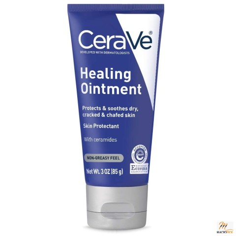 CeraVe Healing Ointment - Hyaluronic Acid & Ceramides Moisturizer - Skin Protectant, 3 Oz