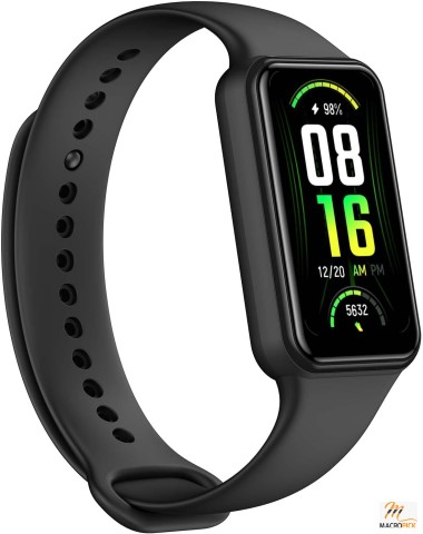 Amazfit Band 7 Fitness Tracker with Heart Rate & SpO2 Monitoring, Alexa Built-In, Water Resistant, 18-Day Battery Life (Black)