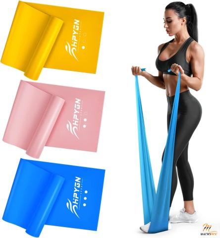 Super-Elastic Exercise Bands for Strength Training,Stretching,Yoga and Physical Therapy | Multiple Sizes Available