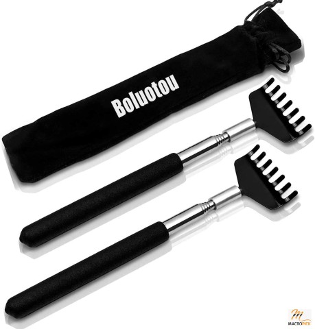 Pack of 2 High-Quality Portable & Lightweight Extendable Back Scratcher | Telescopic Handle & Stunning Gift Packing