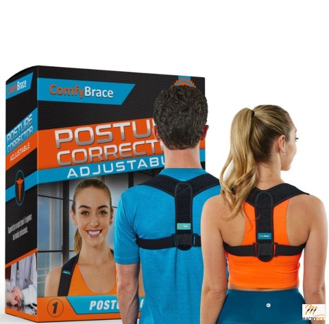 Completely Adjustable Posture Corrector for Men and women | Mid,Upper Spine Support and Breathable Back Pain Reliever