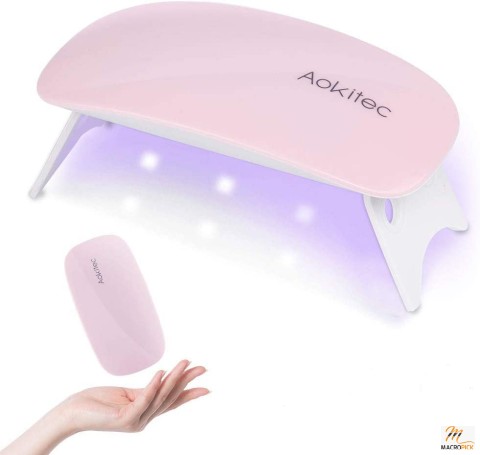 Portable,Lightweight and Mouse Shaped Mini UV LED Nail Lamp with USB Cable for Professional Nail Art