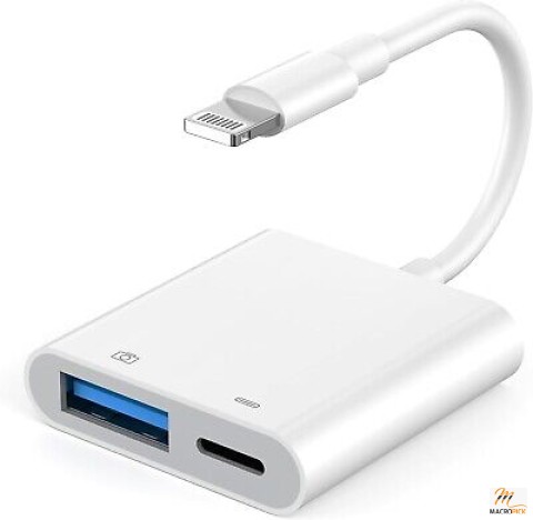 USB 3.0 Adapter for Iphone Ipad, Apple Mfi Certified Lightning to USB Camera USA