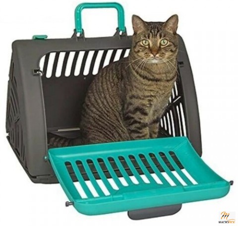 Pet Foldable Travel Cat Carrier - Front Door Plastic Collapsible Carrier