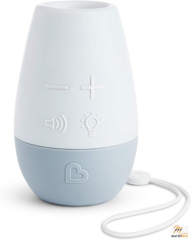 Portable Baby Sleep Soother: White Noise Sound Machine with Night Light - Calming Nursery Aid