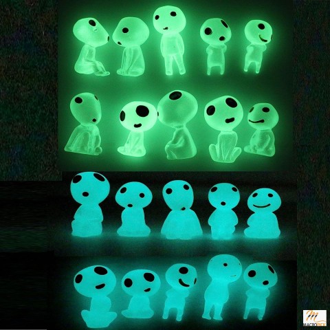 Glow-in-the-Dark Easter Egg Fillers: Tree Elves Alien Decor Miniatures for Outdoor Gardens, Patio, Lawn - Micro Landscape Kit