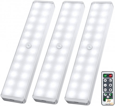 LED Closet Light with 24-LED (White-3Pcs)