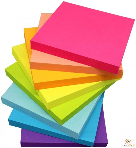 Bright Colors Sticky Note Pads - Strong Adhesive Pads