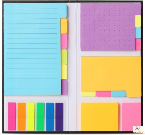 410-Pack Sticky Notes Set: Office and School Supplies, Planner Dividers Tabs, Book Notes