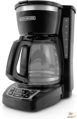 Programmable 12-Cup Coffee Maker - CM1160B with Washable Basket Filter, Sneak-A-Cup, Auto Brew, Keep Hot Plate, Black