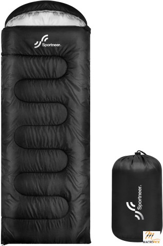 Sportneer 4 Season Sleeping Bag - Waterproof, Portable, 1.7kg, Cold Weather Camping Gear for Adults, Indoors & Outdoors