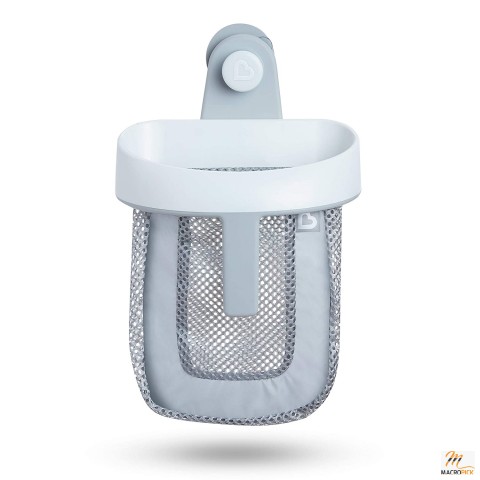 Munchkin® Super Scoop™: Grey Hanging Bath Toy Storage with Quick-Drying Mesh