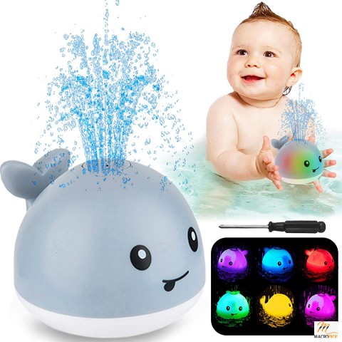 Light Up Bath Toys: Spray Water Bathtub Toy for Toddlers, Kids, Boys, Girls - Pool Bathroom Toy - Christmas Baby Gift