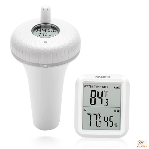 INKBIRD IBS-P01R 2nd Gen Wireless Pool Thermometer, Easy-to-Read Display, Gateway IBS-M1/M2 Compatible