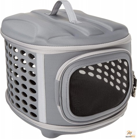 Hard Cover Collapsible Cat Carrier - Pet Travel Kennel with Top-Load & Foldable Feature for Cats, Small Dogs Puppies & Rabbits