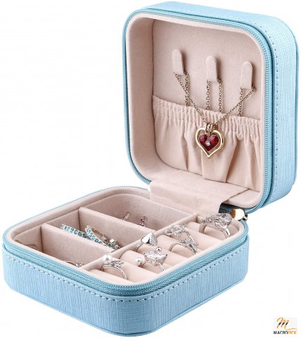 Small Jewelry Box - Portable Travel Storage Organizer Case - Great Gift For Women