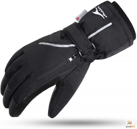 now Gloves Waterproof Touchscreen Winter Warm for Men Women with Portable pocket Medium