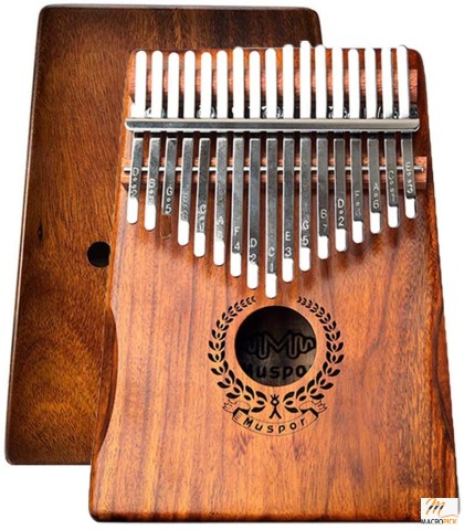 Kalimba 17 Keys, Portable Thumb Piano Acacia Koa Mbira Finger Instruments African Wood