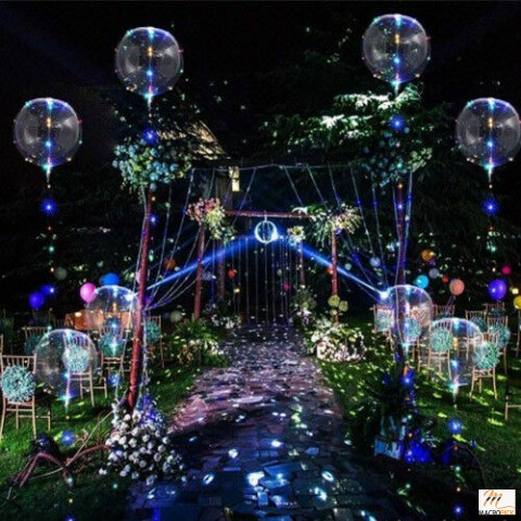 5 LED Light Balloons for Valentine's Day, Christmas, Wedding, Event Party