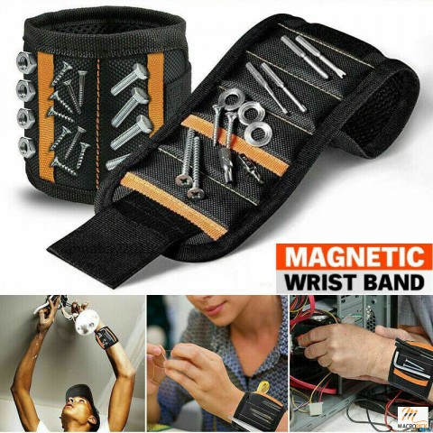 Wristband with Magnet Wrench Screw Nail Bit Strong Magnets DIY Handyman