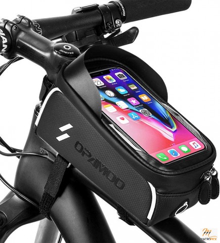 Front Frame Bag for Phone Waterproof Bicycle Top Tube Cycling Phone Mount Pack