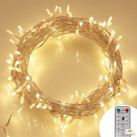 Dimmable Outdoor String Lights - 8 Blinking Modes With Memory Feature - Battery Operated LED Fairy Lights