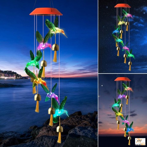 Solar Wind Chimes: Elegant Gardening Gifts, Memorial Gift, Christmas Decoration - Discover Everything for Mom, Grandma, Friends, and More