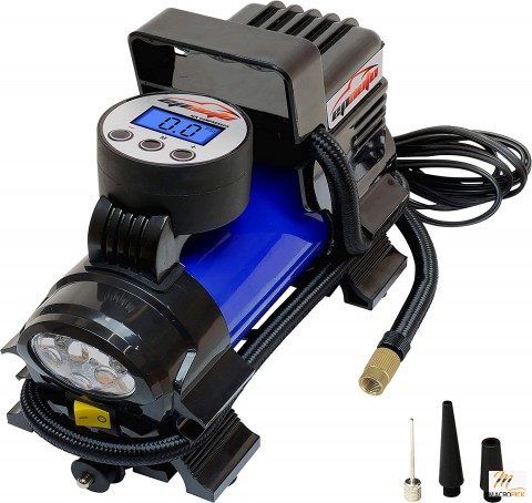 Portable 12V DC Air Compressor Pump, Digital Tire Inflator