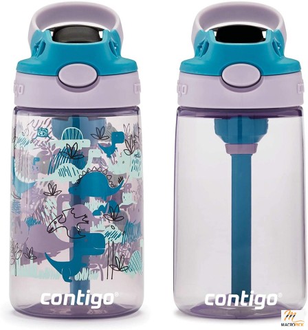 2-Pack Kids Water Bottle with Straw