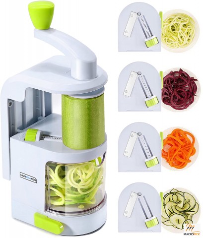 Vegetable Slicer with Strong Suction Cup With 4 rotating build-in blades