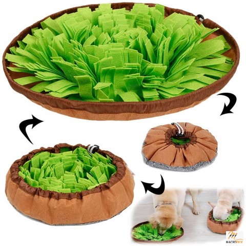 Snuffle Feeding Mat: Interactive Game for Pets, Encourages Foraging Skills, Portable, Treat Dispenser - Indoor/Outdoor Stress Relief