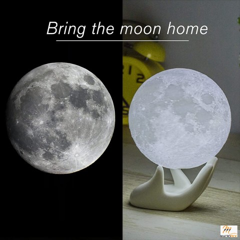 3D Printing 3.5 Inches Moon Lamp - Touch Control Design - Romantic and Soft Night Light - Home Decor