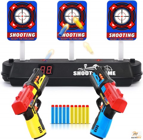Electric Scoring Target Set - Features Electric Scoring And Auto Reset - Compatible for Nerf Guns Rival/Blaster/Mega/Jolt