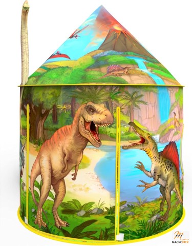 Dinosaur Play Tent - Realistic Dinosaur Design Kids Pop Up Play Tent for Indoor and Outdoor Fun