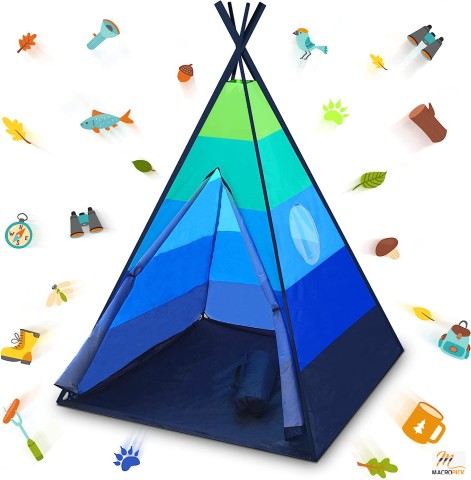 Tent for Kids - Indoor Pop Up Teepee Kids Playhouse Tent for Boys and Girls - Quick And Easy To Set up