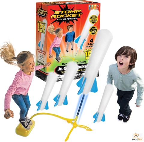 Stomp Rocket Glow Launcher for Kids - Soars To 100 Feet - Fun Outdoor Toys For Kids