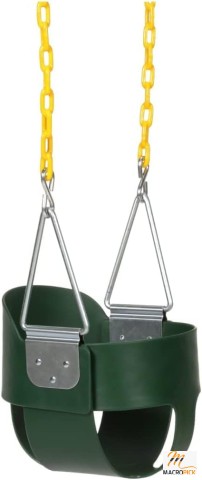 Toddler Swing Seat with Coated Swing Chains - High-Back Swing Seat