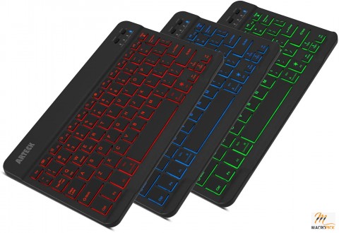 Single Color Universal Slim Wireless Bluetooth 3.0 7 Keyboard with Rechargeable Battery