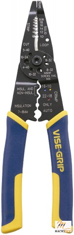 Vise-Grip Wire Stripping Tool / Wire Cutter, 8-Inch (2078309)